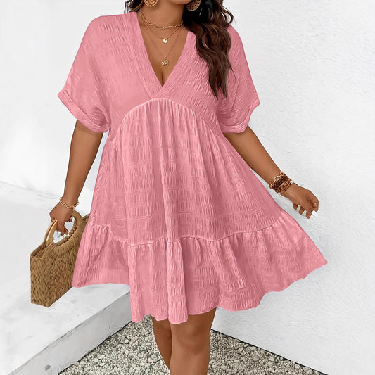 Robe d'été col V ample