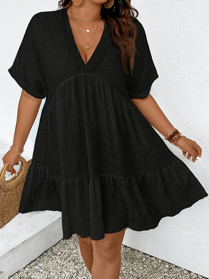 Robe d'été col V ample